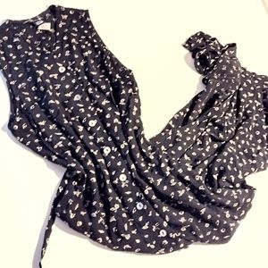 Vintage pattern button down maxi dress